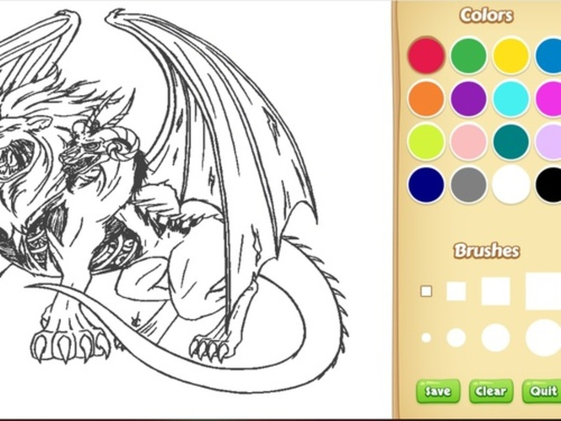 Leikur Dragon Chimera litarbók á netinu
