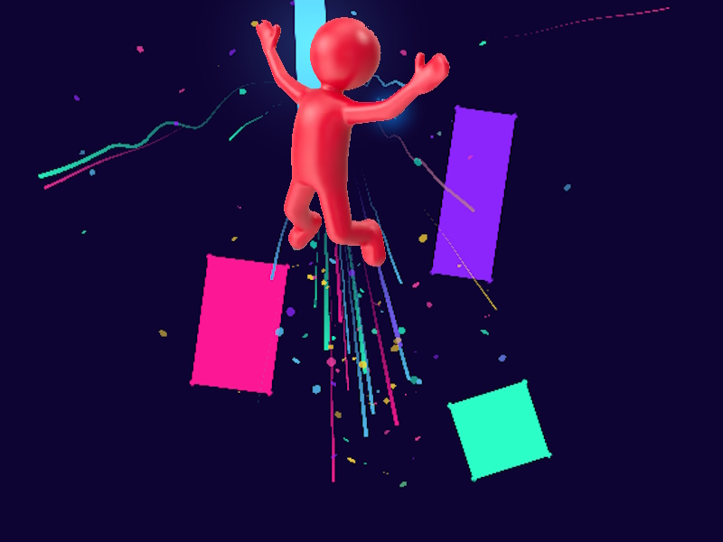 Leikur Neon stökk á netinu