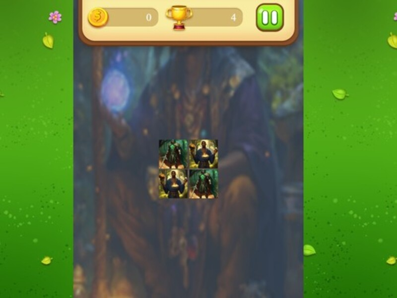 Leikur Magic Druid Memory Match á netinu