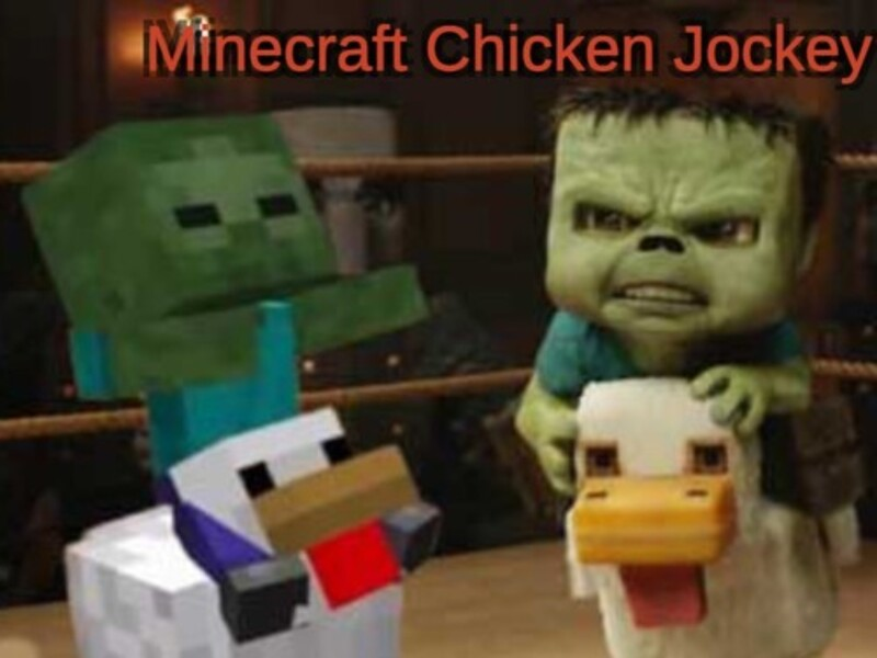 Leikur Minecraft kjúklingasamsteypu á netinu