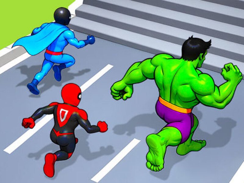Leikur Hero Transform Race á netinu